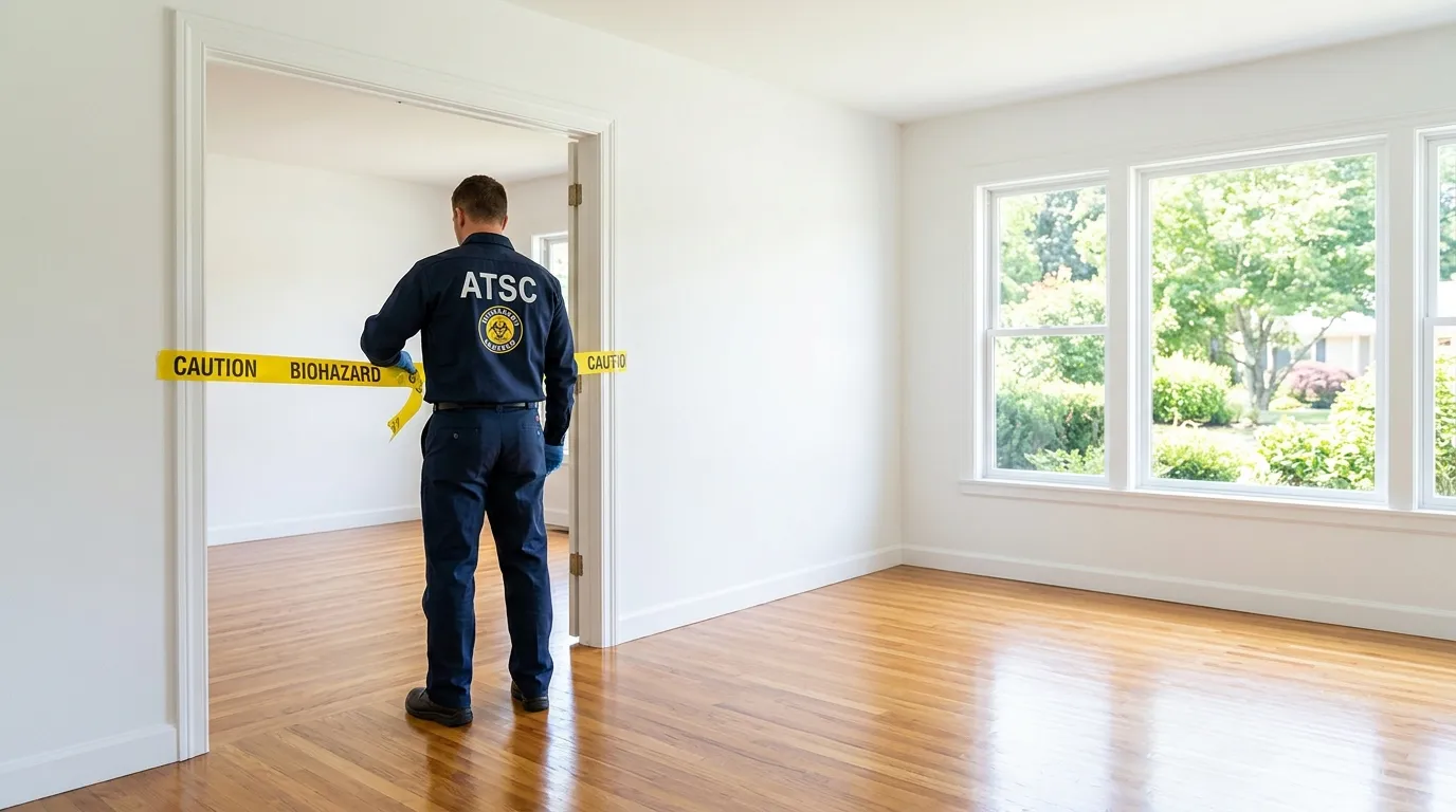 Certified biohazard cleanup crew performing Crime Scene Cleanup in Flatbush