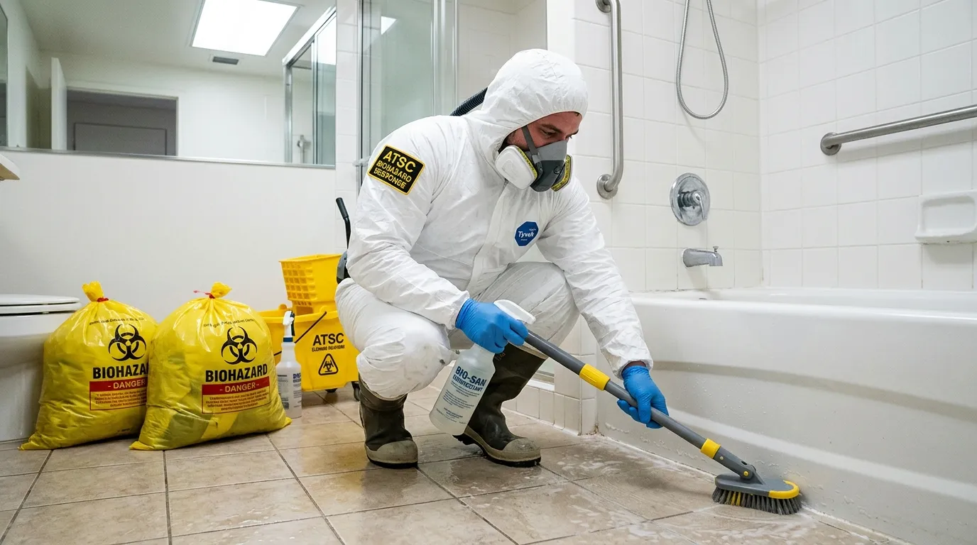 Decontamination equipment deployed for Blood Cleanup in Flatbush
